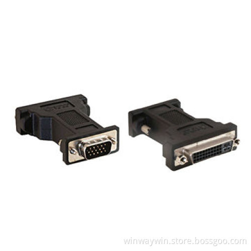 DVI female to VGA 15-pin male adapters, nickel platingNew